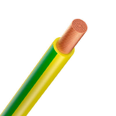 Провод силовой ПуГВнг (А) - LS 1х10 желто-зеленый