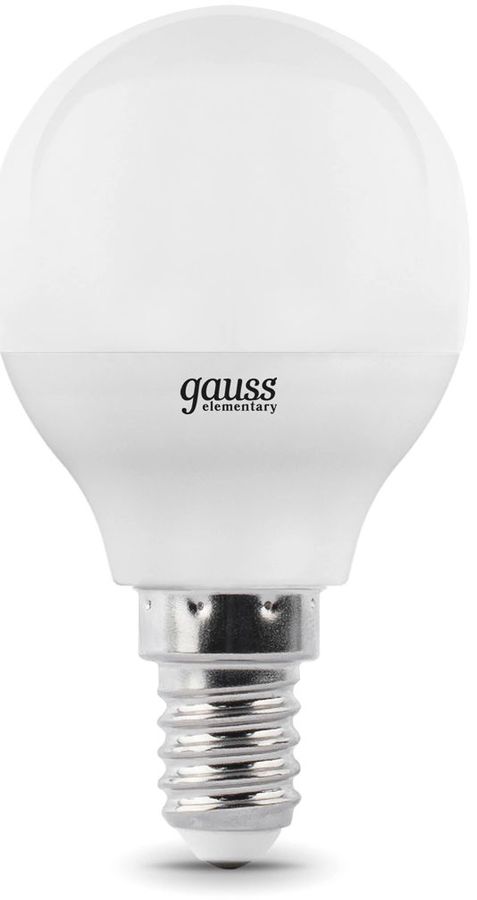 GAUSS Лампа шар G45 8Вт Е14 4100К 