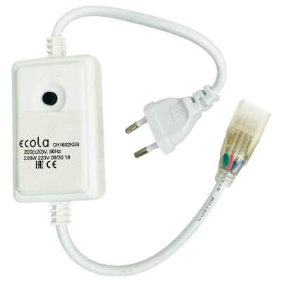 Ecola Контроллер 220V 16х8 200W 0.9A RGB с перекл.режимов CH1602KSB